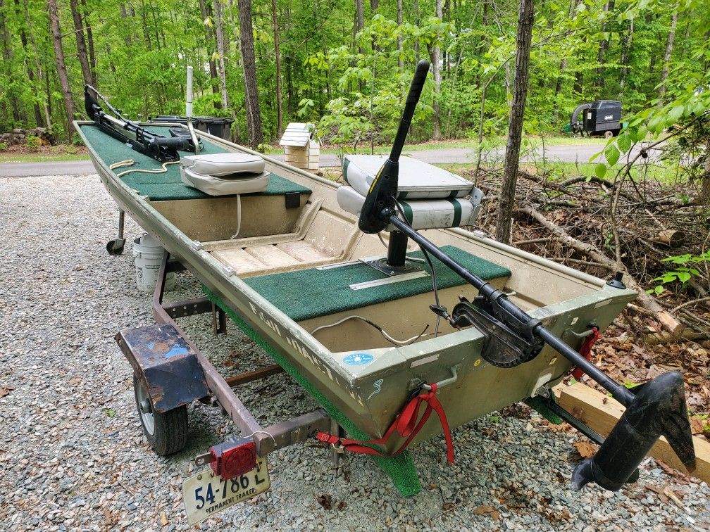 1432 Jon Boat and Trailer for Sale in Powhatan, VA OfferUp