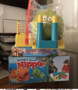 Used Games and books, Also 2- Giant used coloring books with crayons all $35