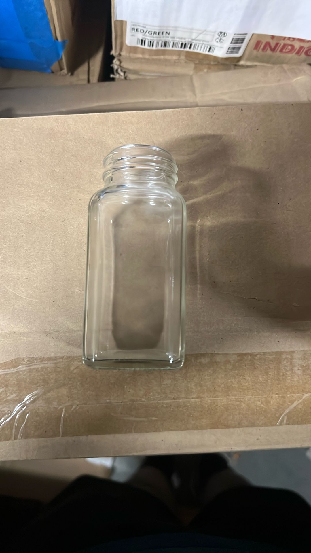 4 Oz Square glass bottle