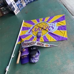 NBA Los Angeles Lakers Banner-Flags-Hats