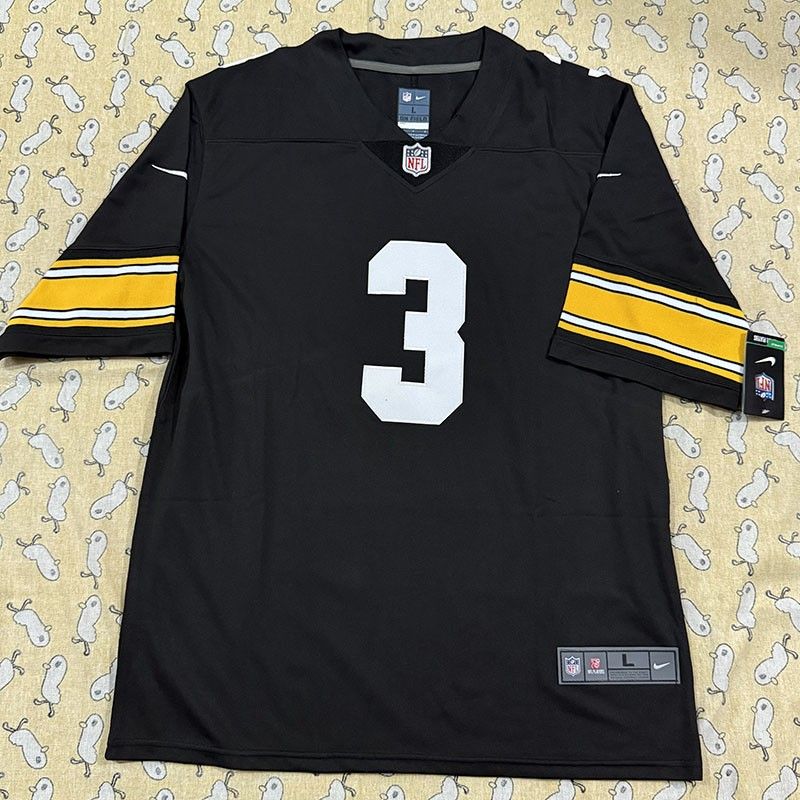 Pittsburgh Steelers Nfl Black Jersey #3 Wilson
