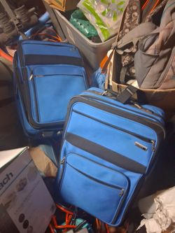 Blue Soft-Side Luggage Set of 2
