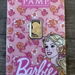 PAMP Barbie 1 Gram Gold Bar 24k Gold