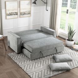 Mega Sale! Mantello Collection Sofa bed with Pull-out bed (click-clack) Grey Now 789.00 Free Delivery 🚚 