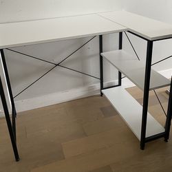 CubiCubi 40 Inch Small L-Shaped Desk