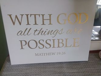 Scripture wall art canvas