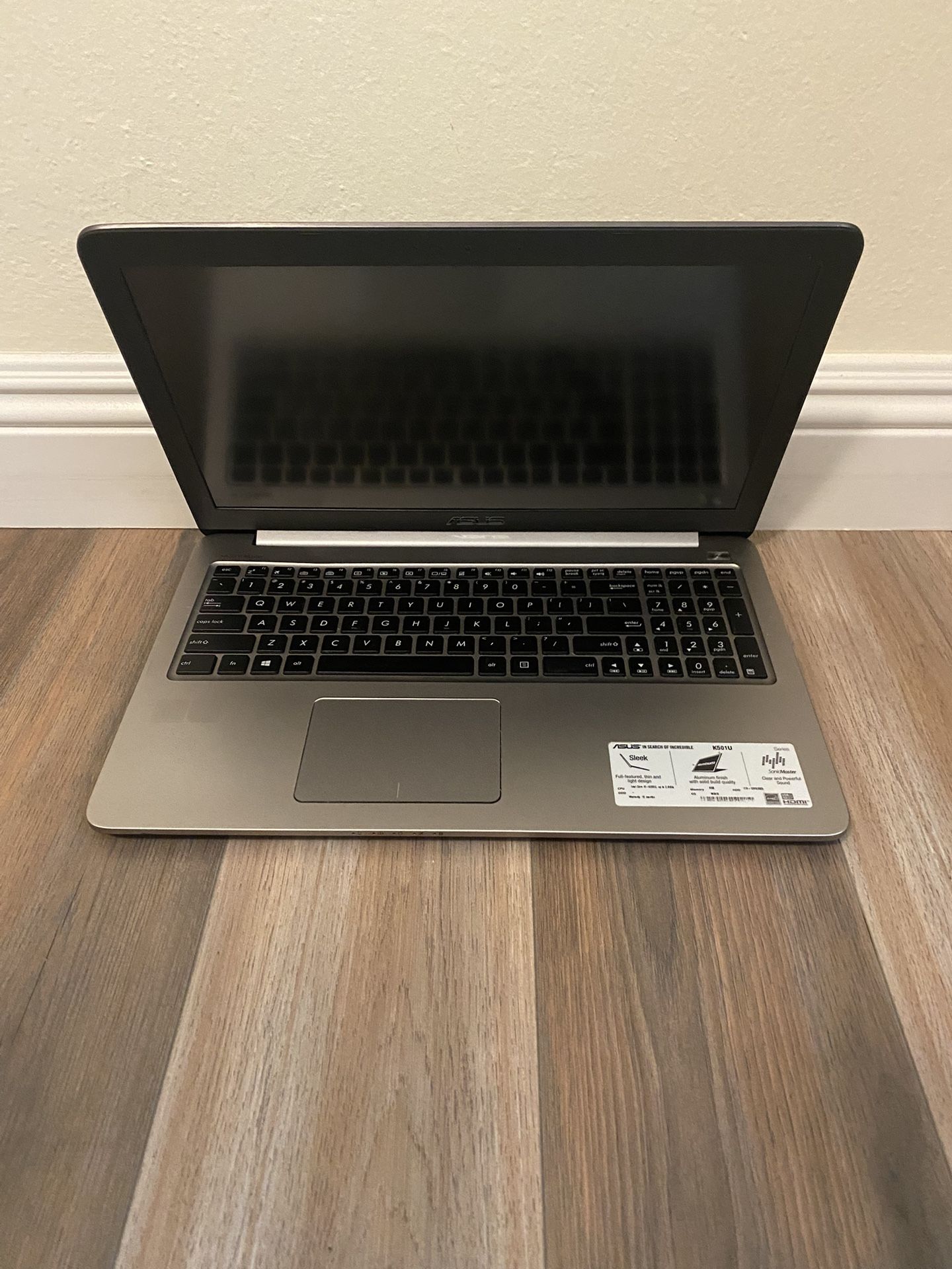 Asus K501U Laptop with 2 GB Graphics, HDMI, Bluetooth, and Webcam