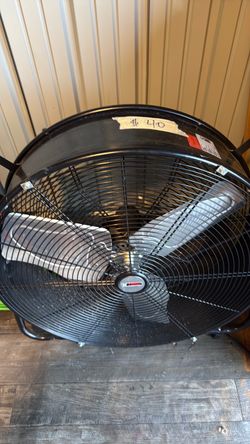 Large Black Industrial Floor Fan