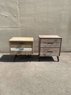 Rustic Wood Night Stands
