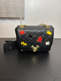 Loungefly Disney Mickey Mouse  Quilted Crossbody Bag