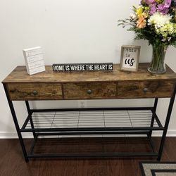Side Table With Drawers