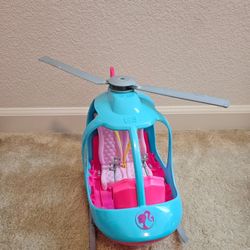Barbie Dreamhouse Pink & Blue Helicopter 