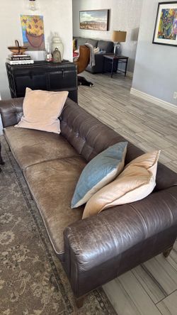 Leather couch