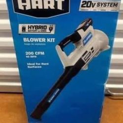 Hart 20V Blower Sweeper 200 CFM New in box sealed comes with charger and battery. 