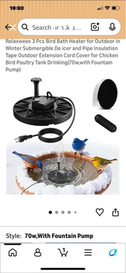 Bird heater