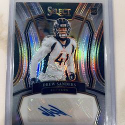 2023 Panini Select - Concourse #RSI-DSA Drew Sanders (RC) Auto Card