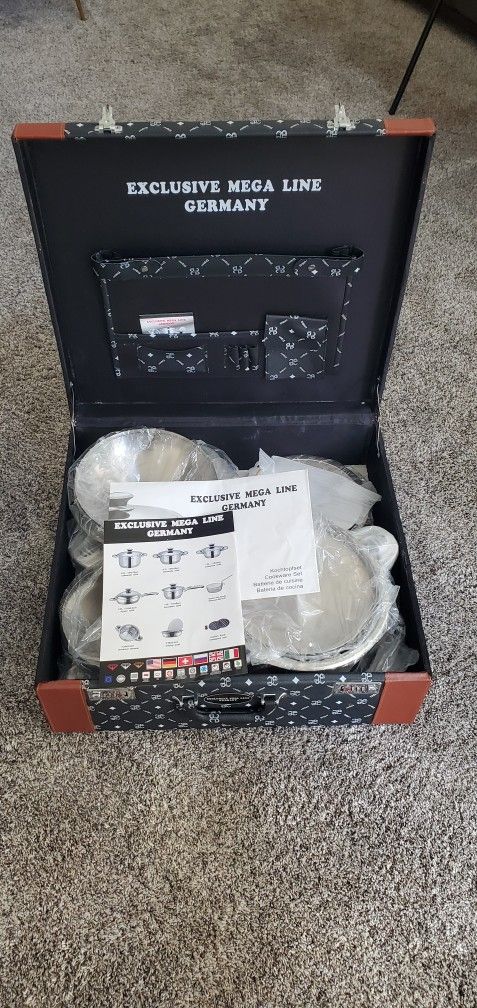 EXCLUSIVE MEGA LINE GERMANY- 18PC COOKWARE SET