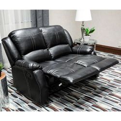 Lorraine Bel-Aire Deluxe Reclining Loveseat  in Ebony