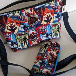 Handmade Spider Man Purse Optional Matching Cushion Sunglass Case 5.00 Extra 