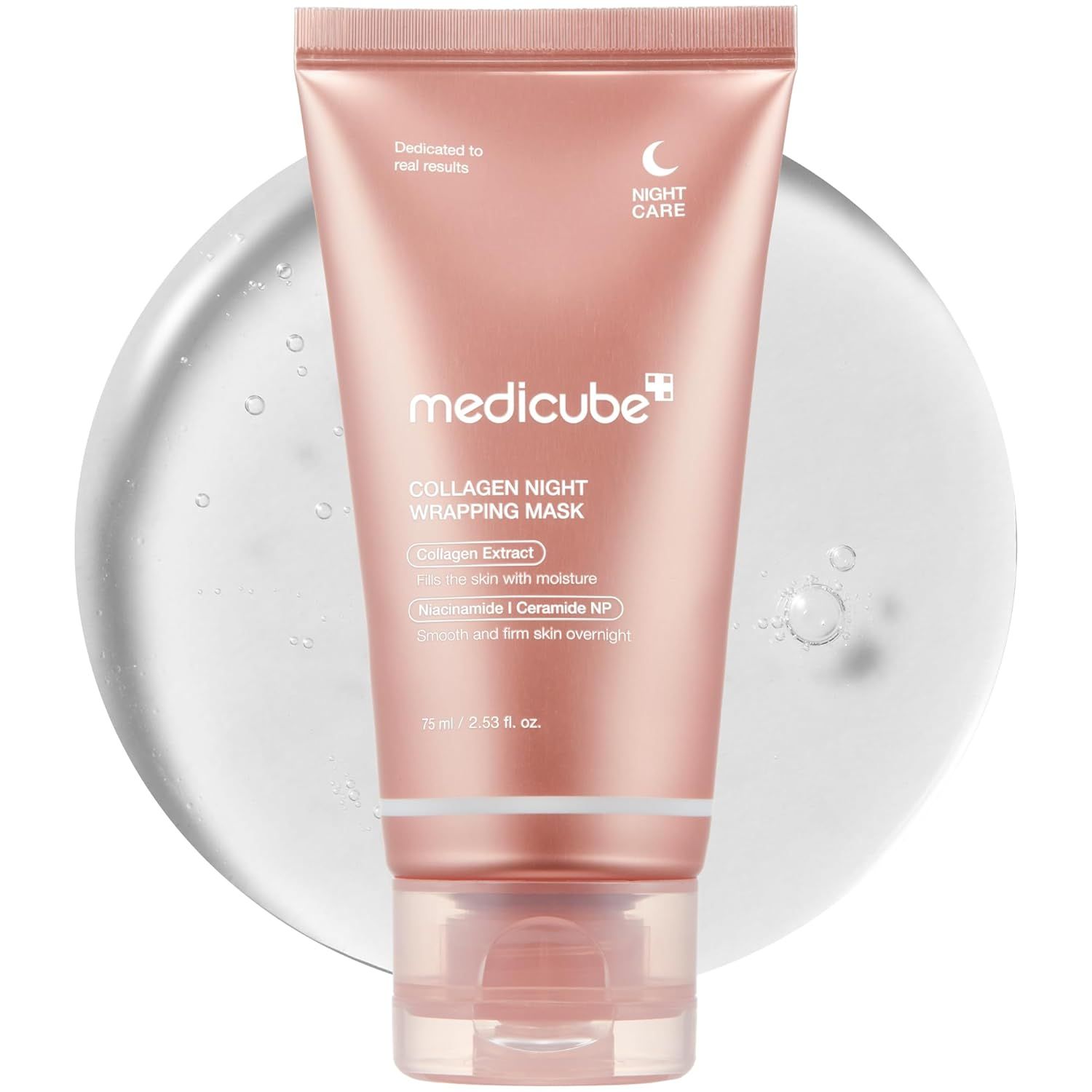 medicube Collagen Overnight Wrapping Peel Off Facial Mask Pack - Elasticity & Hydration Care, Reduces Sagging & Dullness - Hydrolyzed Collagen For Glo