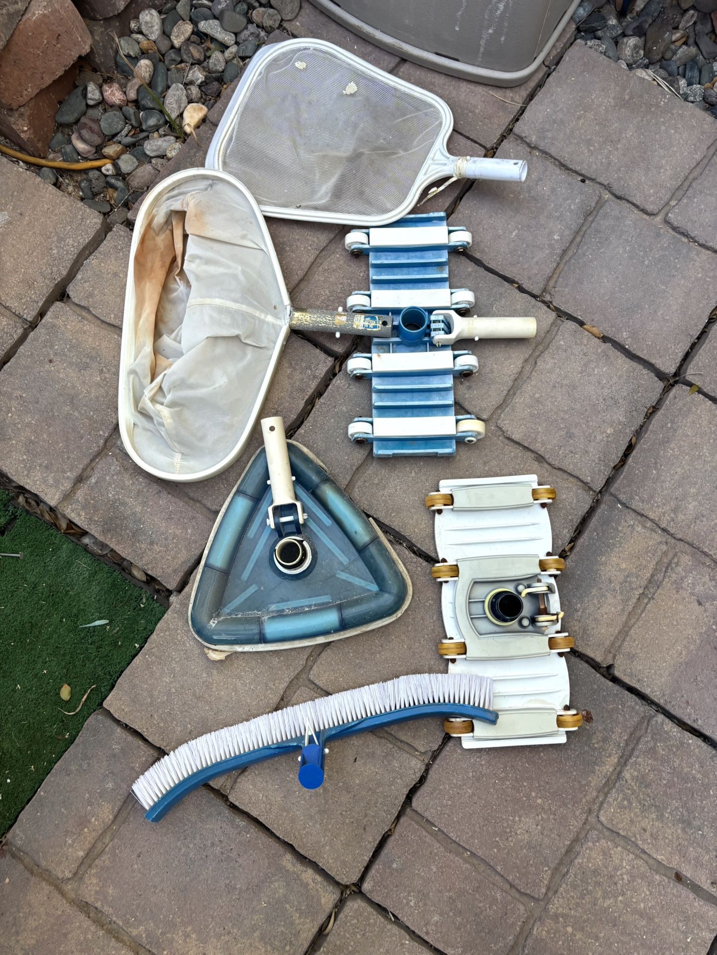 Pool Supply Storage Box with Pool Supplies