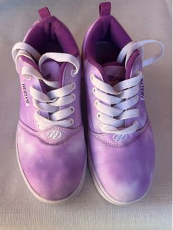 Purple girl heelys (size 2)
