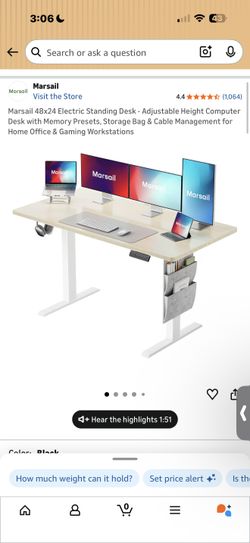 Electric standing Desk