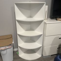 White Corner Shelf 