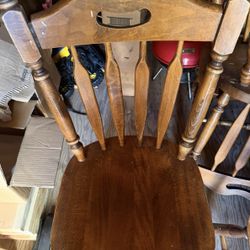 (4) Used Wooden Chairs Original Owner $160 For All 4 