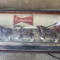 Vintage 1960s Budweiser Clydesdale Hanging Light