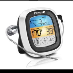 Pamxio Digital Meat Thermometer Food Cooking BBQ for Cooking, Grilling, Smoking