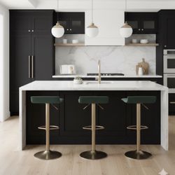 Adjustable Height Bar Stool, Gold Bar Stools, Bar Chairs, Swivel Bar Stools, Bar Stools Set of 2