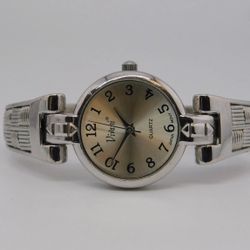VIVANI K4100A Cuff Bracelet Quartz Analog Women's Watch Sz. 6 1/4" New Battery