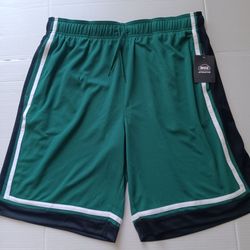 Size 2XL WSS Green Men's Basketball Shorts