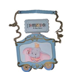 Loungefly DISNEY DUMBO 80TH ANNIVERSARY TRAIN CAR CROSSBODY BAG And Wallet Set 