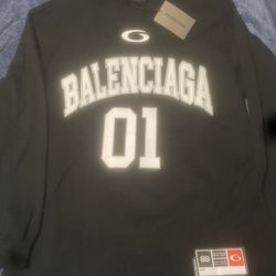 Balenciaga Basketball Black Long Sleeve Tee