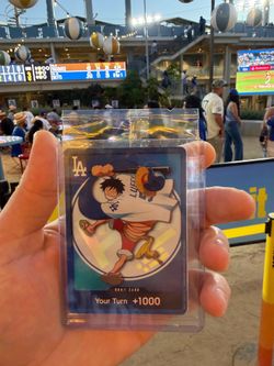 2026 MLB LA Dodgers One Piece promo card & straw hat !