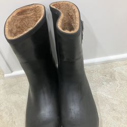 CHOOKA DELRIDGE MID RAIN BOOT - BLACK