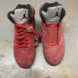 Air Jordan 5 Retro Red Suede