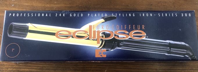 Euro-Coiffeur Eclipse 24K Gold-Plated Curling Styling Iron Series 300 (1")