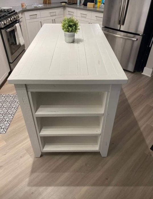 Kitchen Farmhouse Bar Table W/ Storage
