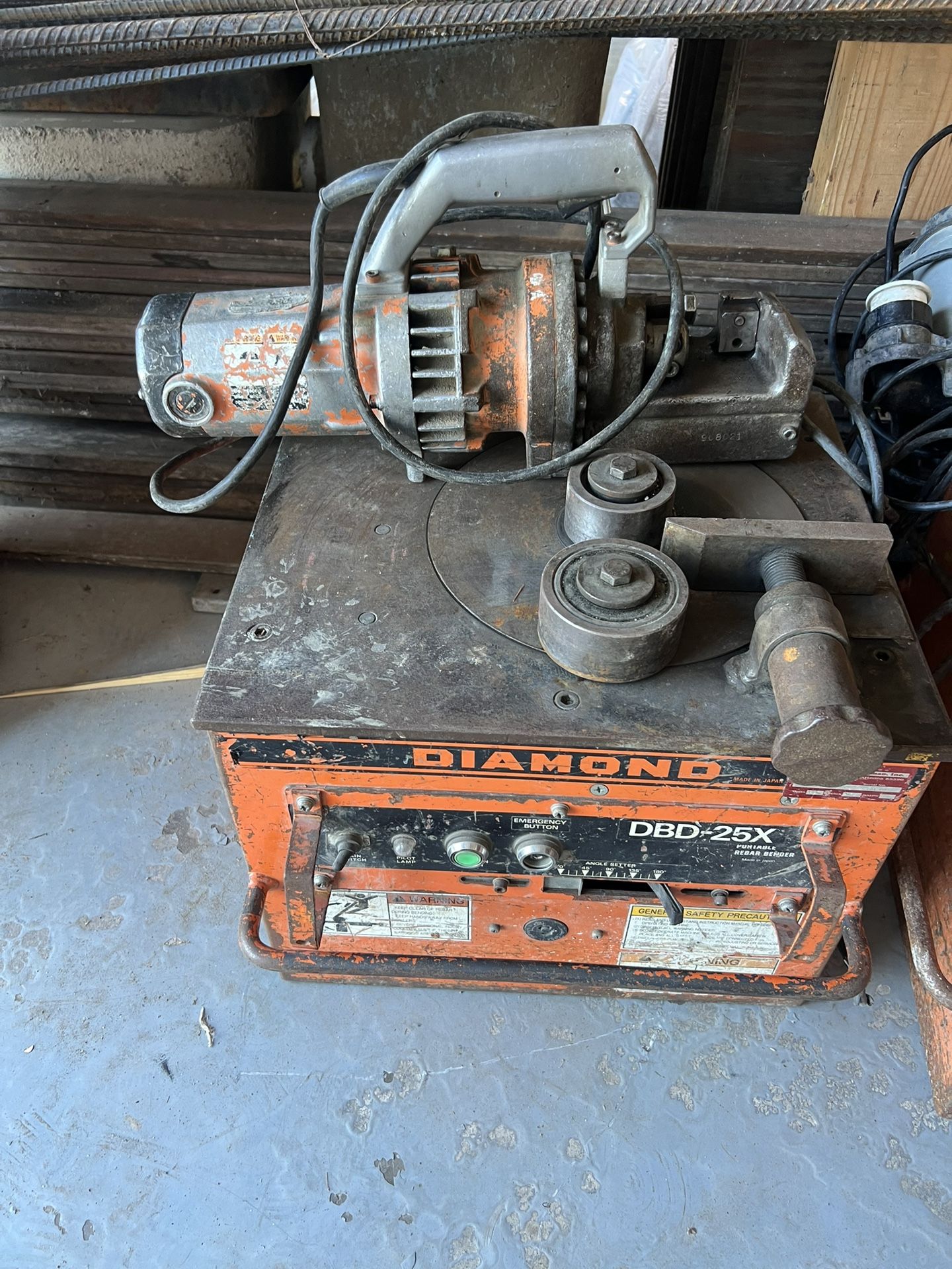 Diamond 25x Rebar Bender And Rebar Cutter