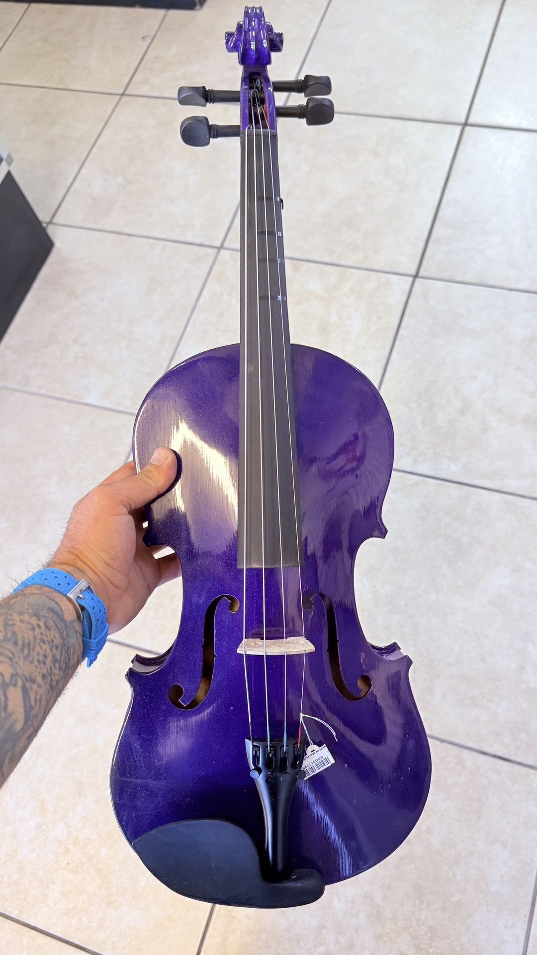 Mendini By Cecilio Violin MA Purple