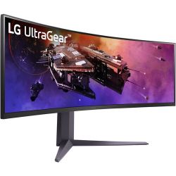 LG UltraGear 44.5" DQHD HDR 200 Hz Curved Ultrawide Gaming Monitor.    45GR75DC