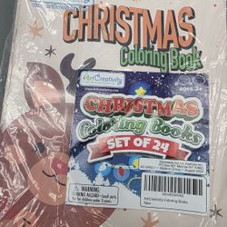 24 Pack Xmas Coloring Books 