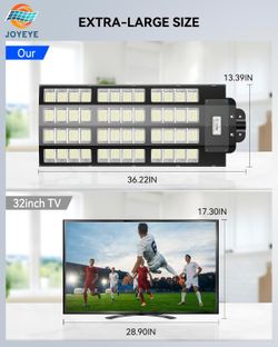 10000W Solar Street Lights Outdoor: Commercial Solar Parking Lot Lights with Motion Sensor and Remote Control, IP66 Waterproof, Wide Angle Dusk to Daw