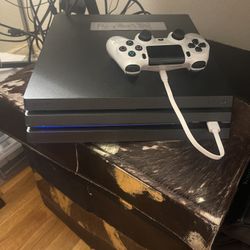 Ps4 Pro ( 1 TB Hard Driver ) Wth One Controller and cables Include 