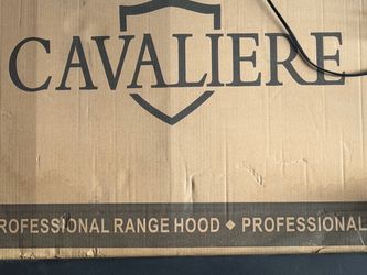 Cavaliere stainless steel hood range