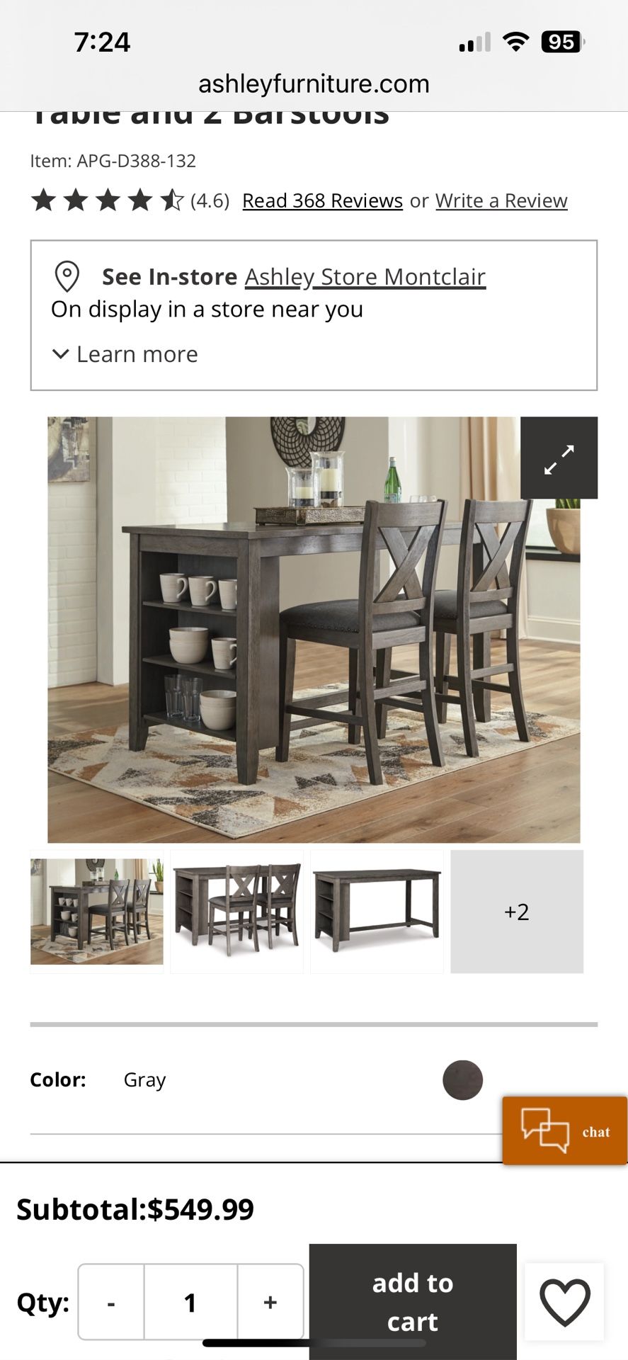 Used Dining Table 4 Seats With Shelves For Storage