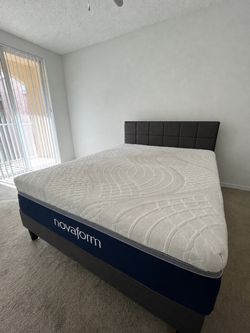 Novaform Mattress + Bed Frame & Headboard - Queen
